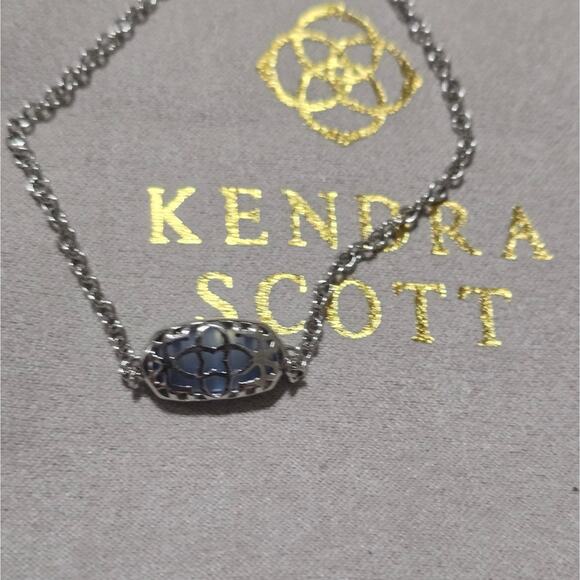 KENDRA SCOTT Elaina London Blue? and Rhodium Adjustable Bracelet - Picture 4 of 5